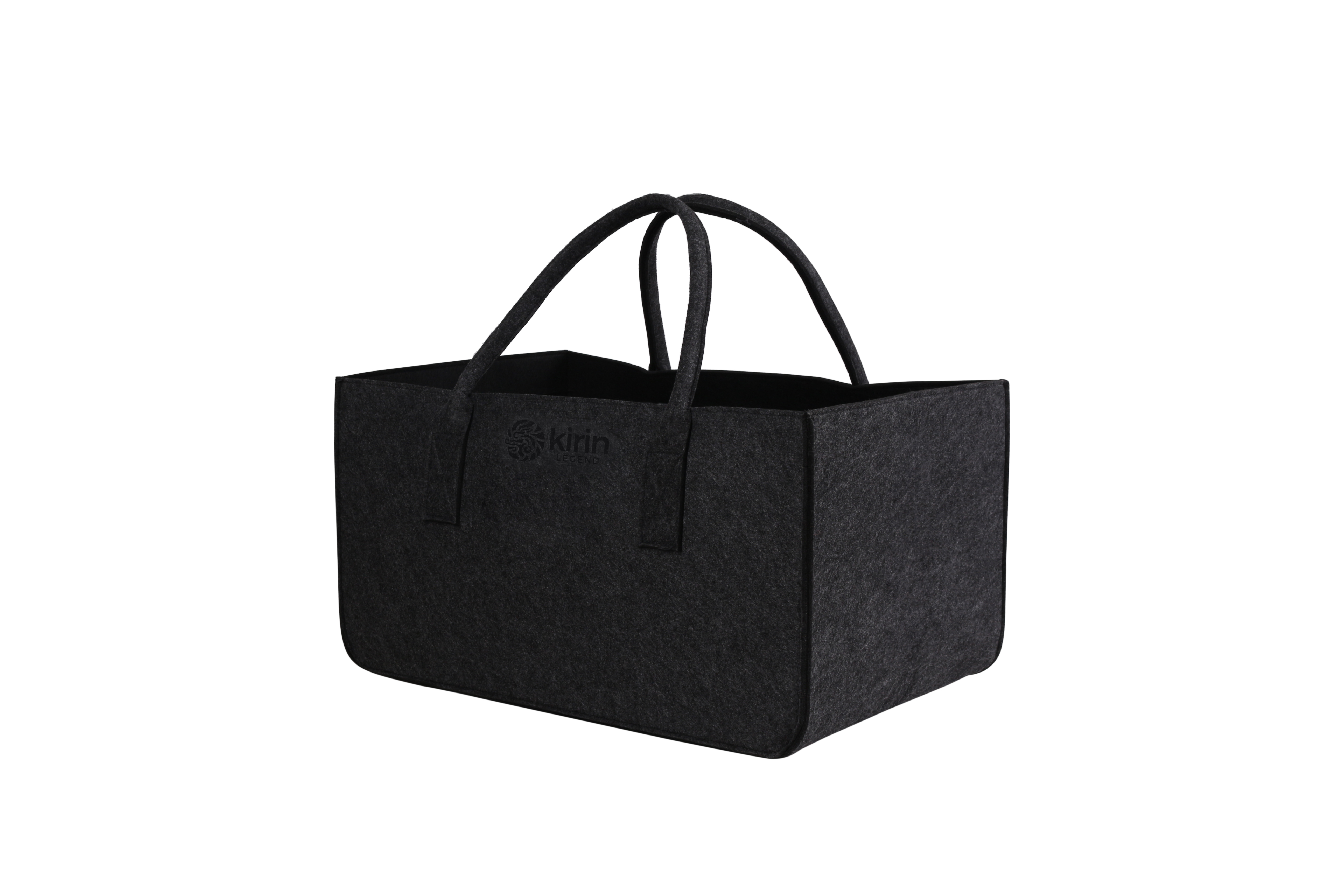 Kirin KULT Filz-Tasche Hochwertige Einkaufstasche, Strandtasche，Badetasche, Henkeltasche，Zeitungskorb, Filzkorb, Einkaufskorb, Kaminholztasche， Zeitungsständer auch für Garten Picknick Strand，vielseitige Tragetasche zur Spielzeug Aufbewahrung Handtasche
