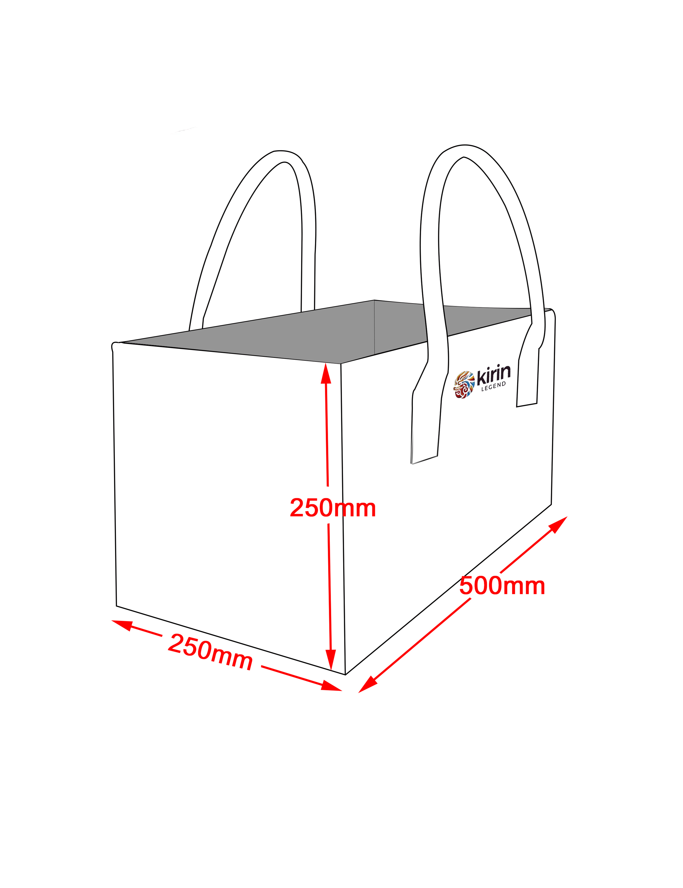 Kirin KULT Filz-Tasche Hochwertige Einkaufstasche, Strandtasche，Badetasche, Henkeltasche，Zeitungskorb, Filzkorb, Einkaufskorb, Kaminholztasche， Zeitungsständer auch für Garten Picknick Strand，vielseitige Tragetasche zur Spielzeug Aufbewahrung Handtasche