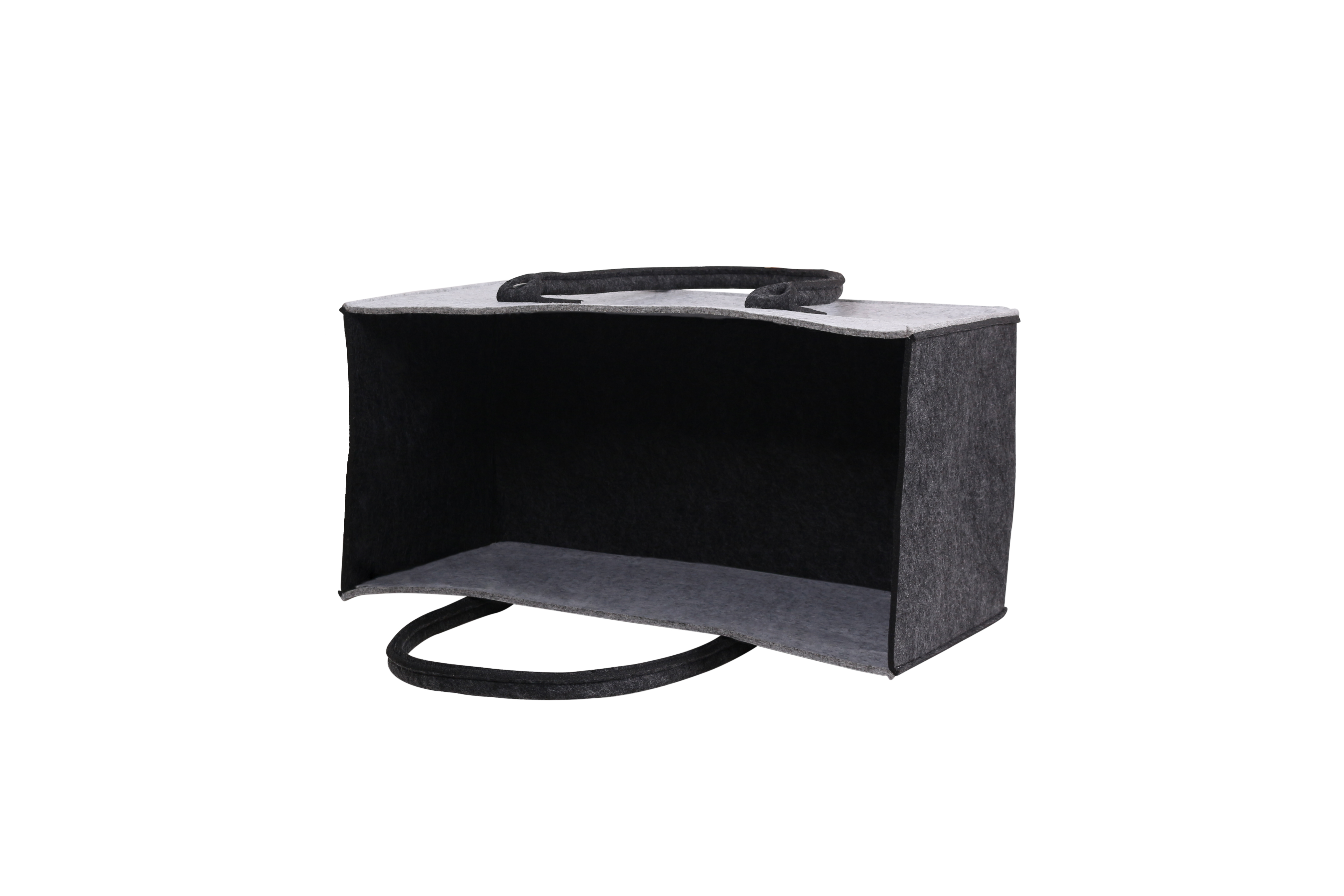 COCON KULT Filz-Tasche Hochwertige Einkaufstasche, Strandtasche，Badetasche, Henkeltasche，Zeitungskorb, Filzkorb, Einkaufskorb, Kaminholztasche， Zeitungsständer auch für Garten Picknick Strand，vielseitige Tragetasche zur Spielzeug Aufbewahrung Handtasche