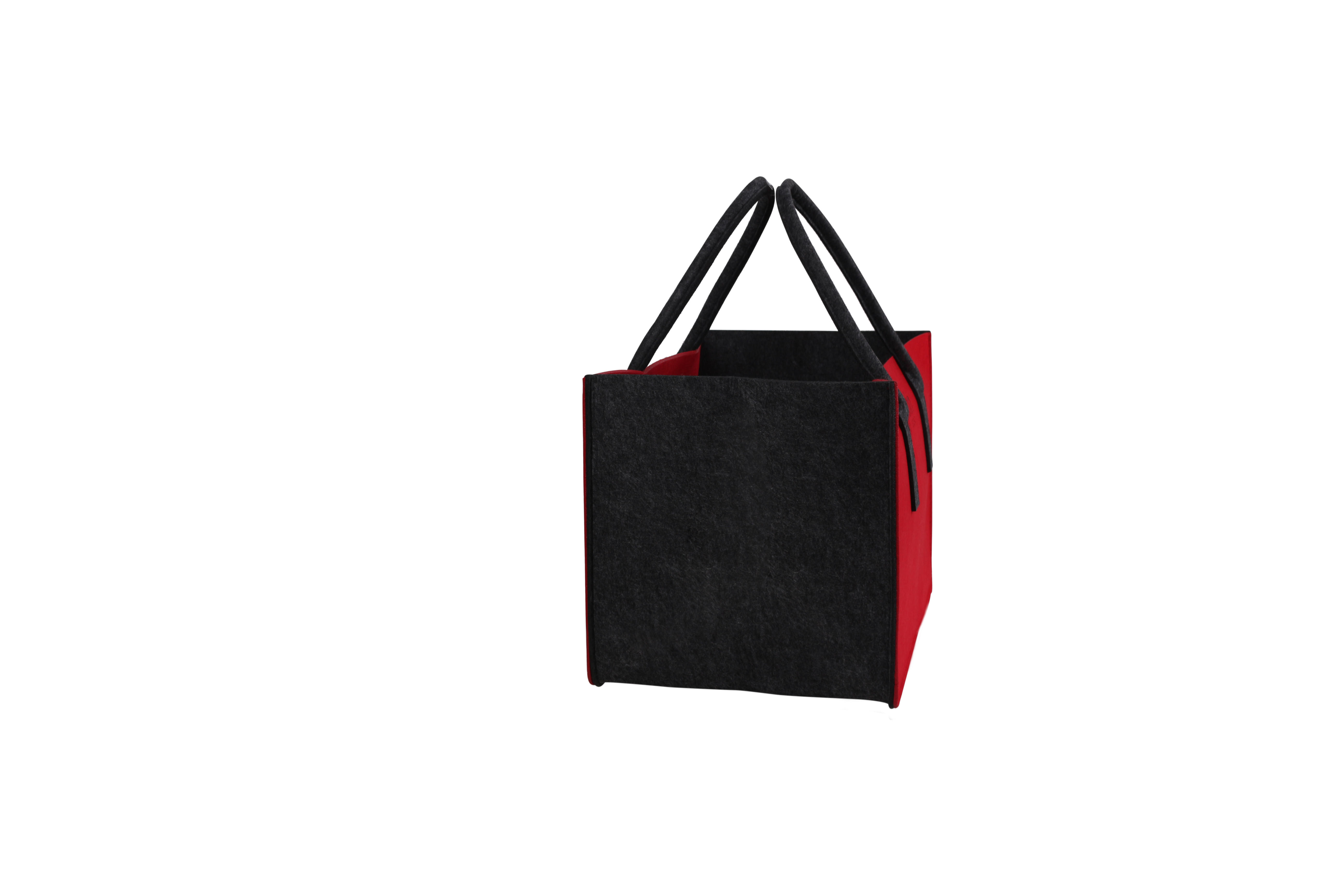Kirin KULT Filz-Tasche Hochwertige Einkaufstasche, Strandtasche，Badetasche, Henkeltasche，Zeitungskorb, Filzkorb, Einkaufskorb, Kaminholztasche， Zeitungsständer auch für Garten Picknick Strand，vielseitige Tragetasche zur Spielzeug Aufbewahrung Handtasche