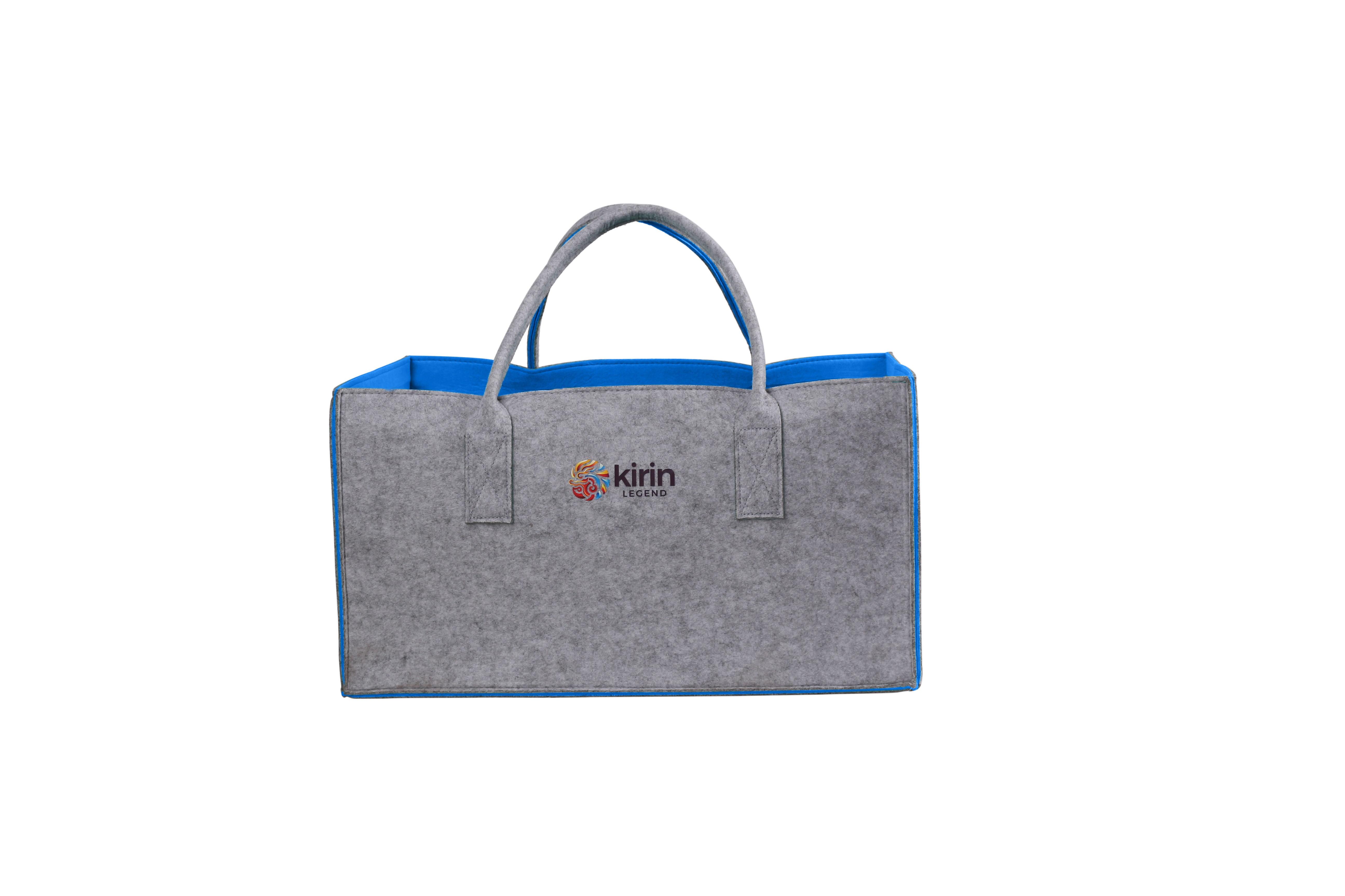 Kirin KULT Filz-Tasche Hochwertige Einkaufstasche, Strandtasche，Badetasche, Henkeltasche，Zeitungskorb, Filzkorb, Einkaufskorb, Kaminholztasche， Zeitungsständer auch für Garten Picknick Strand，vielseitige Tragetasche zur Spielzeug Aufbewahrung Handtasche