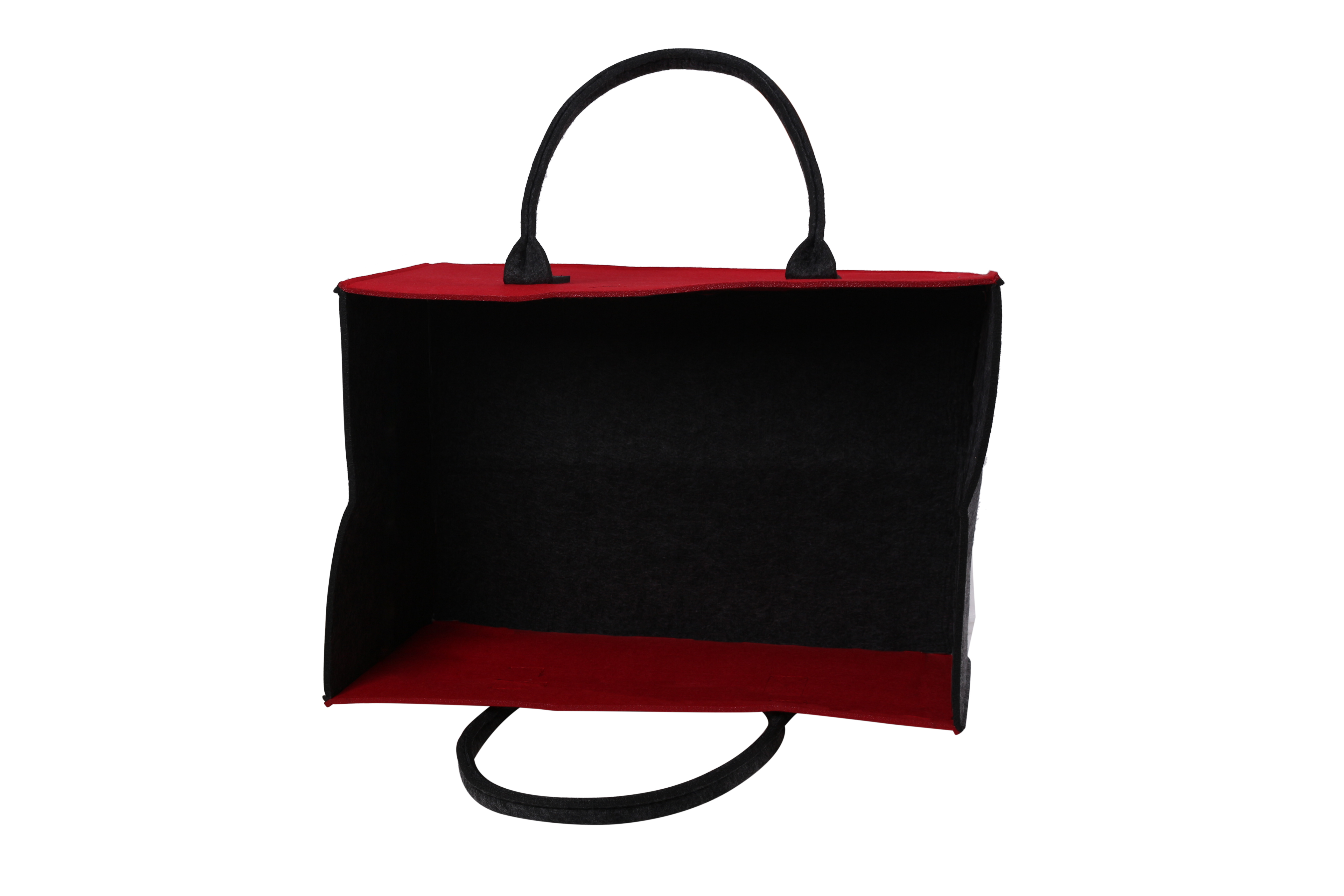 COCON KULT Filz-Tasche Hochwertige Einkaufstasche, Strandtasche，Badetasche, Henkeltasche，Zeitungskorb, Filzkorb, Einkaufskorb, Kaminholztasche， Zeitungsständer auch für Garten Picknick Strand，vielseitige Tragetasche zur Spielzeug Aufbewahrung Handtasche
