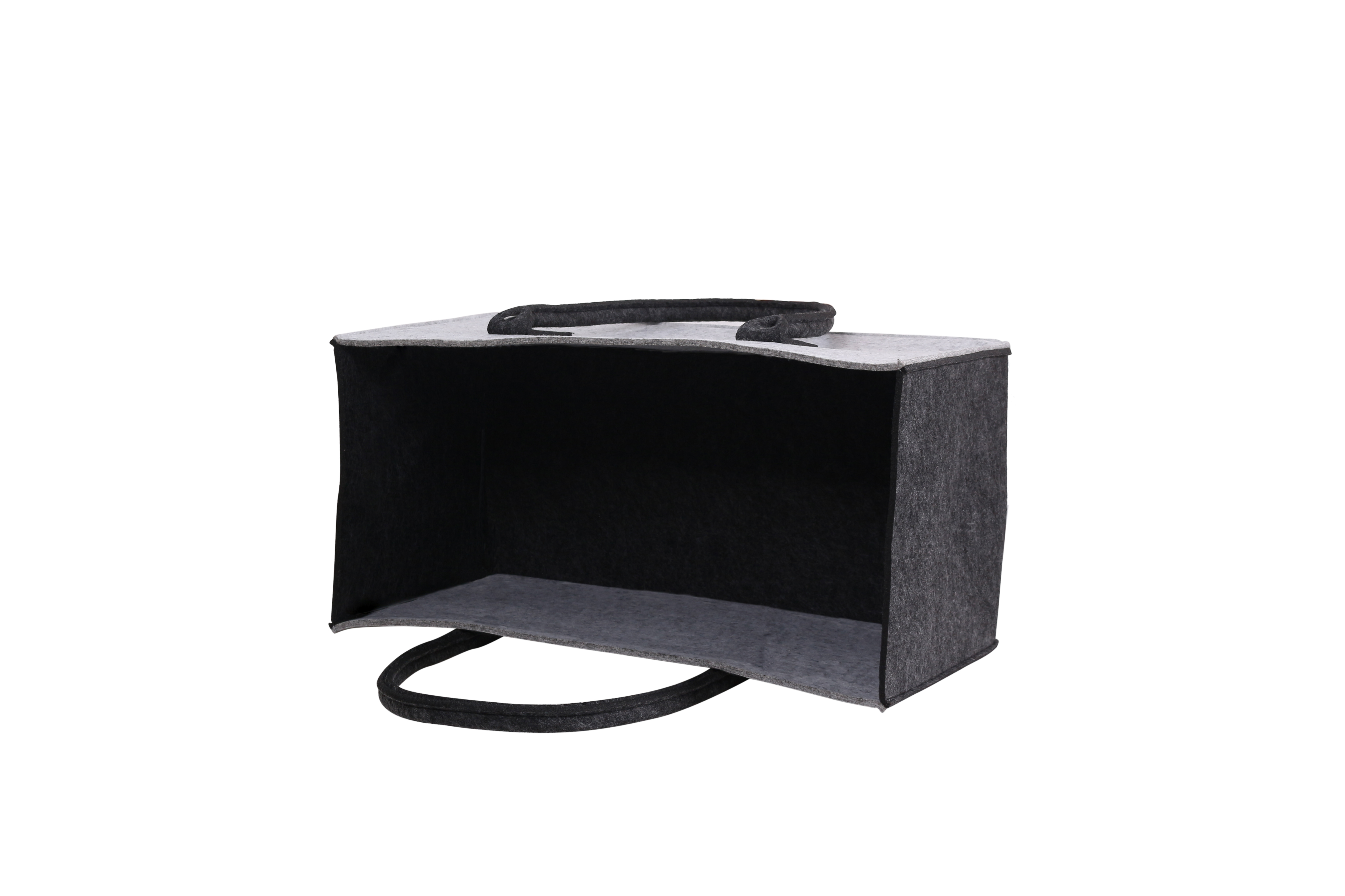 Kirin KULT Filz-Tasche Hochwertige Einkaufstasche, Strandtasche，Badetasche, Henkeltasche，Zeitungskorb, Filzkorb, Einkaufskorb, Kaminholztasche， Zeitungsständer auch für Garten Picknick Strand，vielseitige Tragetasche zur Spielzeug Aufbewahrung Handtasche