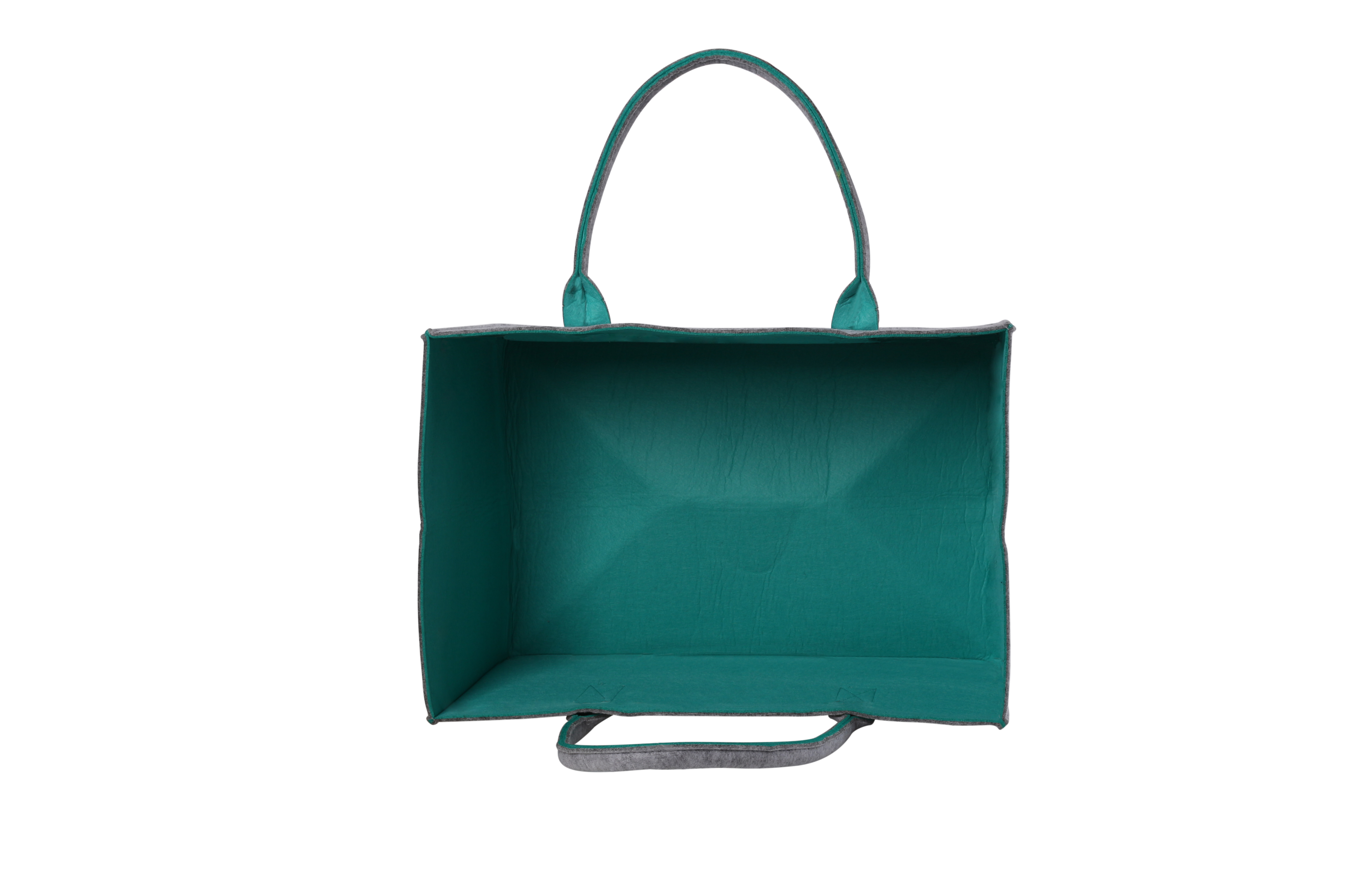 COCON KULT Filz-Tasche Hochwertige Einkaufstasche, Strandtasche，Badetasche, Henkeltasche，Zeitungskorb, Filzkorb, Einkaufskorb, Kaminholztasche， Zeitungsständer auch für Garten Picknick Strand，vielseitige Tragetasche zur Spielzeug Aufbewahrung Handtasche