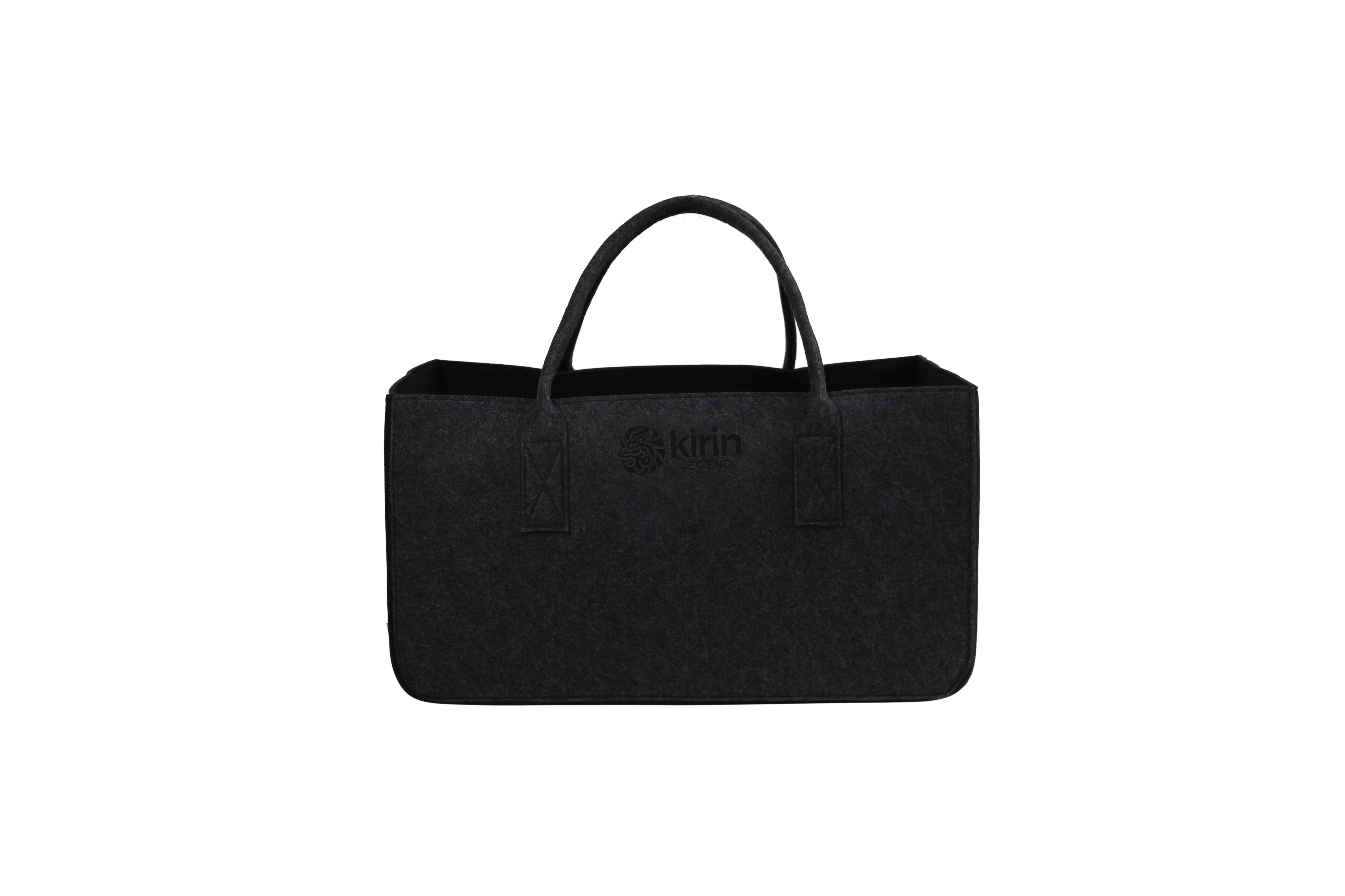 Kirin KULT Filz-Tasche Hochwertige Einkaufstasche, Strandtasche，Badetasche, Henkeltasche，Zeitungskorb, Filzkorb, Einkaufskorb, Kaminholztasche， Zeitungsständer auch für Garten Picknick Strand，vielseitige Tragetasche zur Spielzeug Aufbewahrung Handtasche