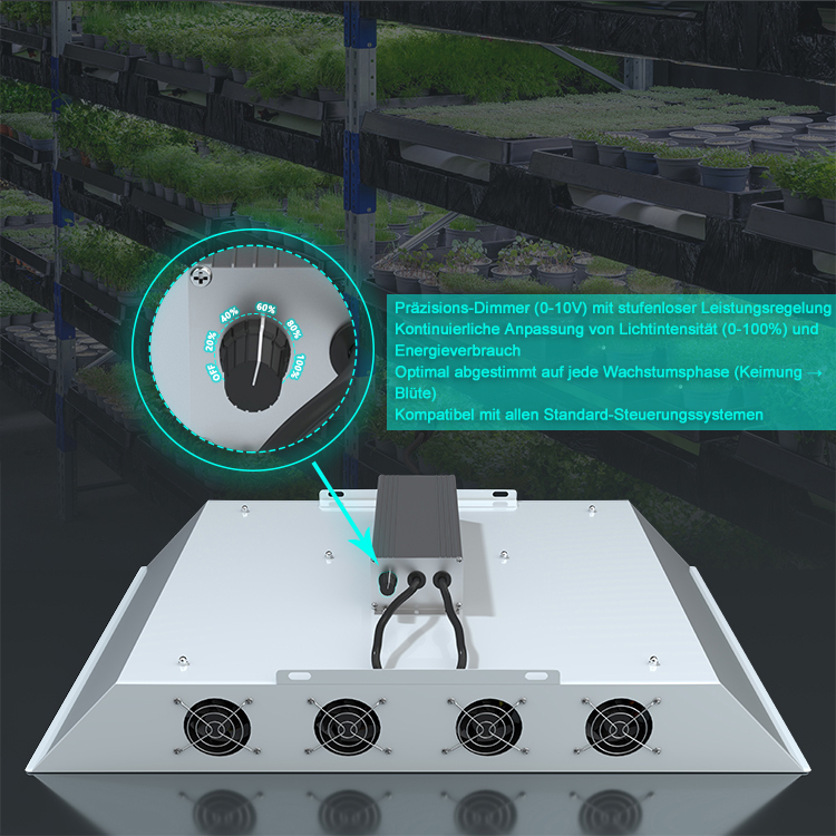 LED Pflanzenlampe 100W Vollspektrum mit Dimmer – Modell MG100W für Indoor Grow, Hydrokultur & Gewächshaus