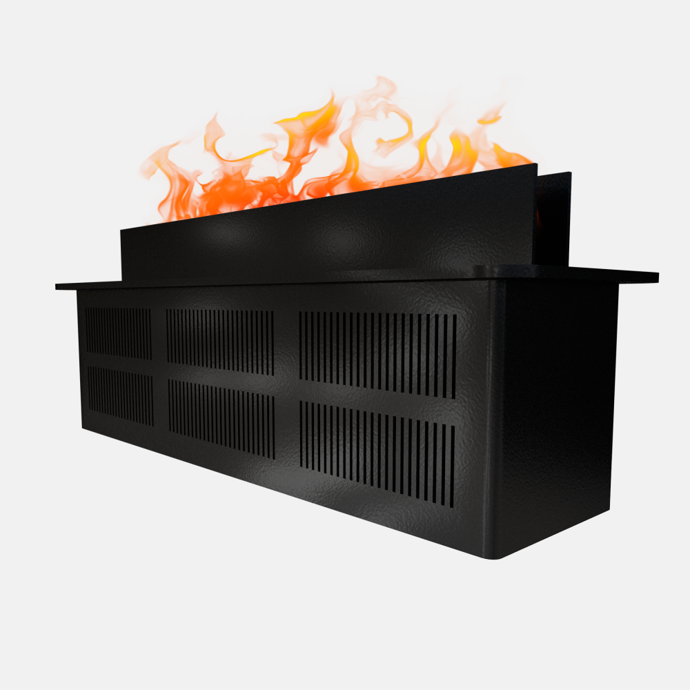 Moderner Ultraschall-Nebelkamin mit realistischer Flammensimulation – sicher, umweltfreundlich und mit Befeuchtungsfunktion – für Wohnräume, Hotels & Gewerbe (Einbau/Standkamin)