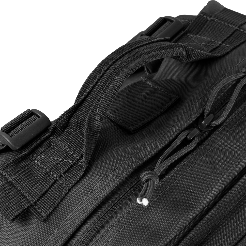 Taktischer Rucksack 45L – Schwarz – Militär- & Outdoor-Rucksack mit vielseitigen Fächern