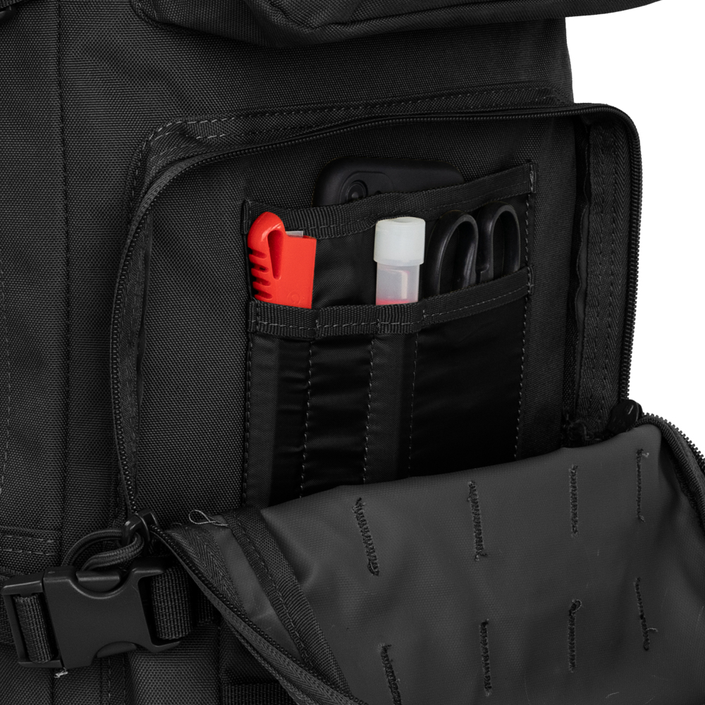 Taktischer Rucksack 45L – Schwarz – Militär- & Outdoor-Rucksack mit vielseitigen Fächern