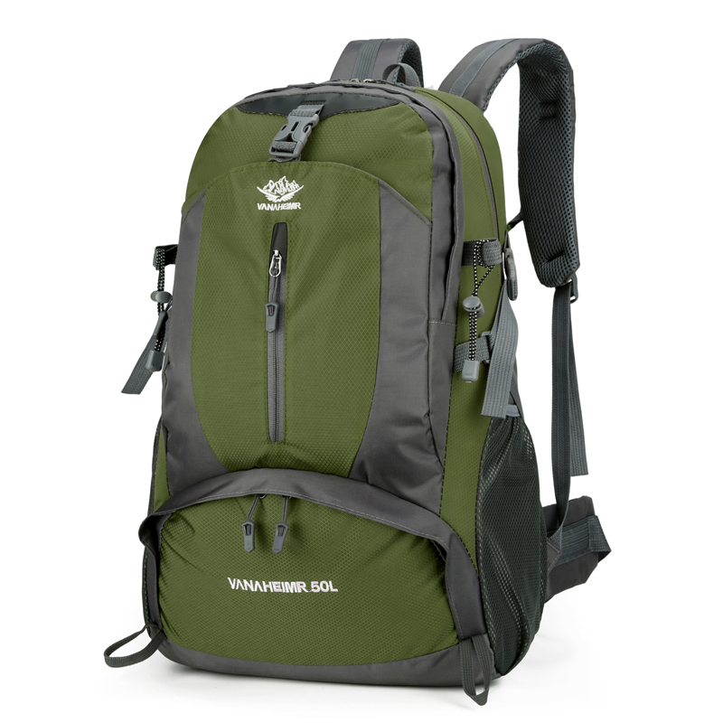 Outdoor Wanderrucksack 50L – Grün & Schwarz – Vielseitiger Trekkingrucksack für Damen & Herren
