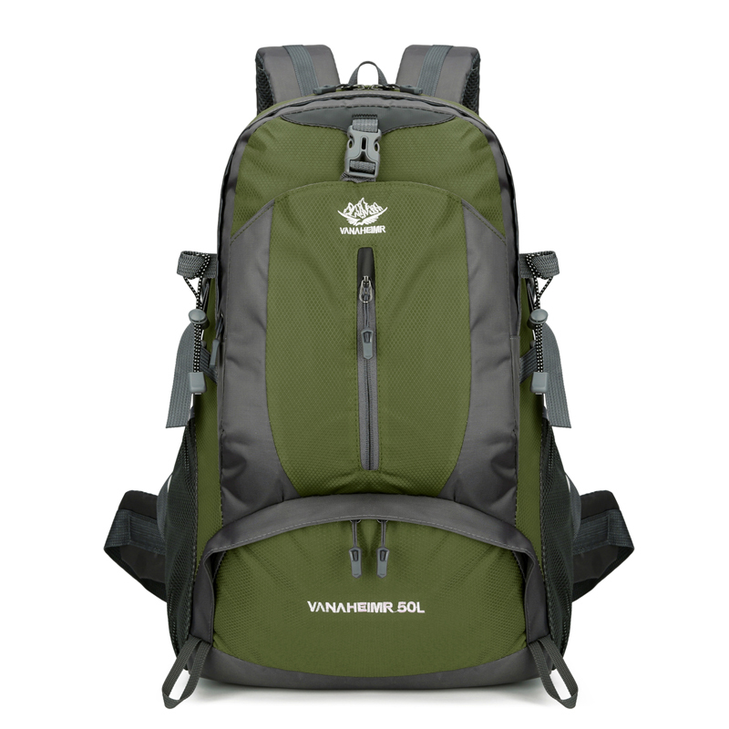 Outdoor Wanderrucksack 50L – Grün & Schwarz – Vielseitiger Trekkingrucksack für Damen & Herren