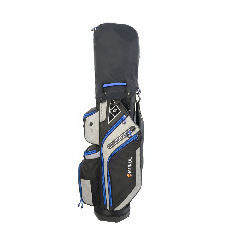 RAIKOU Golf Cartbag– Wasserdichte Golftasche – 14-fach Divider, Kühlfach, Wertsachenfach, Trolley kompatibel, leichte Golftasche