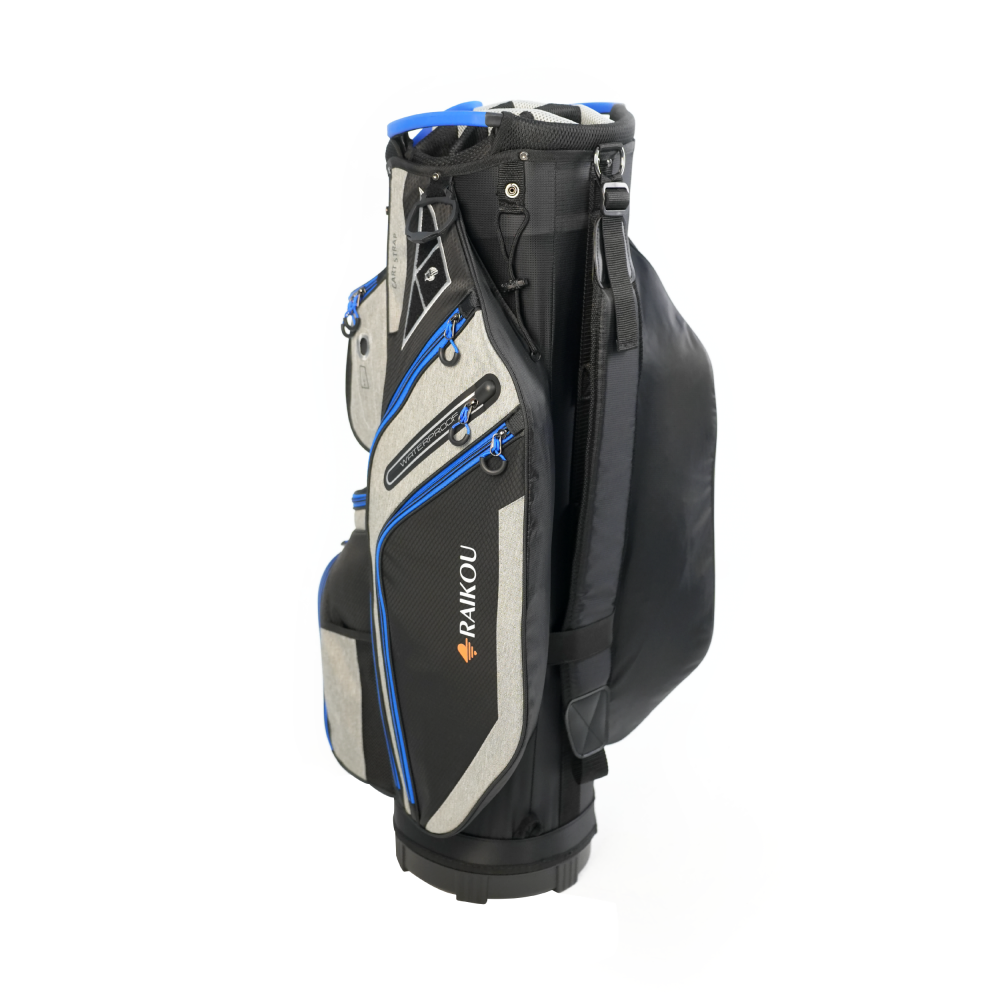 RAIKOU Golf Cartbag– Wasserdichte Golftasche – 14-fach Divider, Kühlfach, Wertsachenfach, Trolley kompatibel, leichte Golftasche
