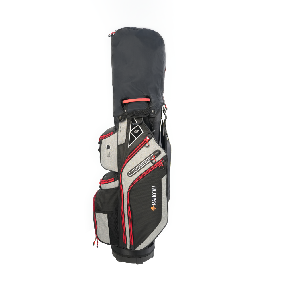 RAIKOU Golf Cartbag– Wasserdichte Golftasche – 14-fach Divider, Kühlfach, Wertsachenfach, Trolley kompatibel, leichte Golftasche
