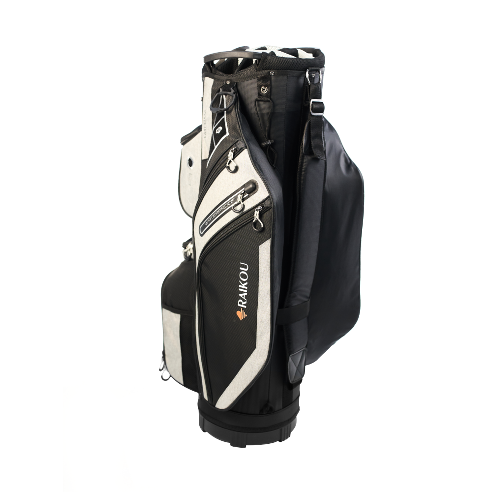 RAIKOU Golf Cartbag– Wasserdichte Golftasche – 14-fach Divider, Kühlfach, Wertsachenfach, Trolley kompatibel, leichte Golftasche