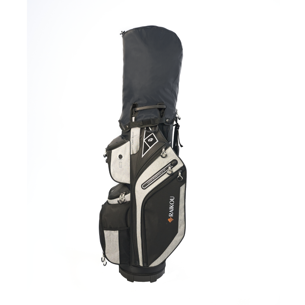 RAIKOU Golf Cartbag– Wasserdichte Golftasche – 14-fach Divider, Kühlfach, Wertsachenfach, Trolley kompatibel, leichte Golftasche