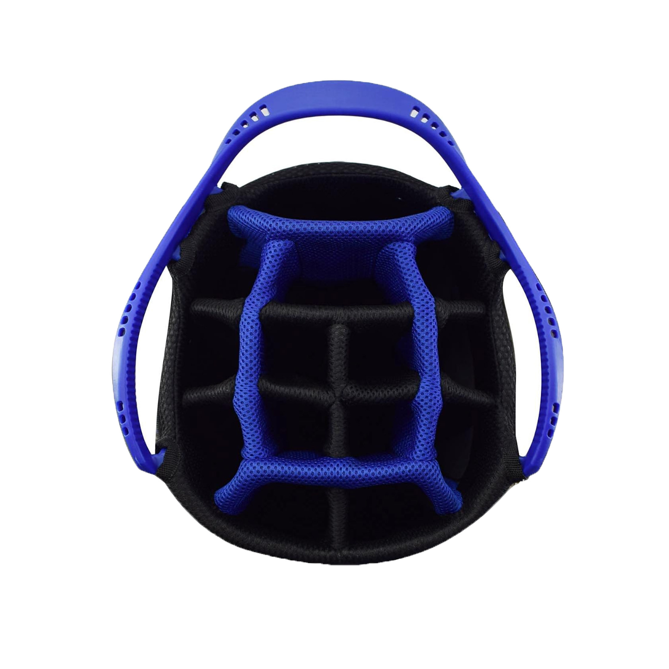 RAIKOU Golf Standbag mit 14-fach Organizer, wasserabweisende Golftasche, 9 Taschen, Schuhfach, leicht & stabil, Grau/Blau