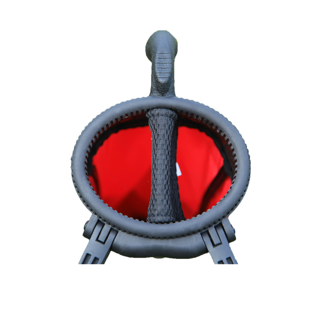 RAIKOU Golf Standbag leicht & kompakt, Tragegurt, wasserabweisend, 2 Taschen, 2-fach Divider, Pink/Blau