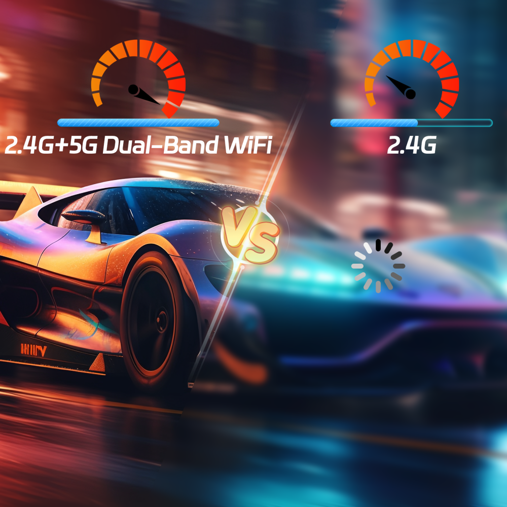 PR-101 Full HD 4K Beamer mit Android 11 – Tragbarer LED Projektor 360 ANSI Lumen, Autofokus, Screen-Mirroring für iOS/Windows/PS5/Xbox, Heimkino bis 150 Zoll