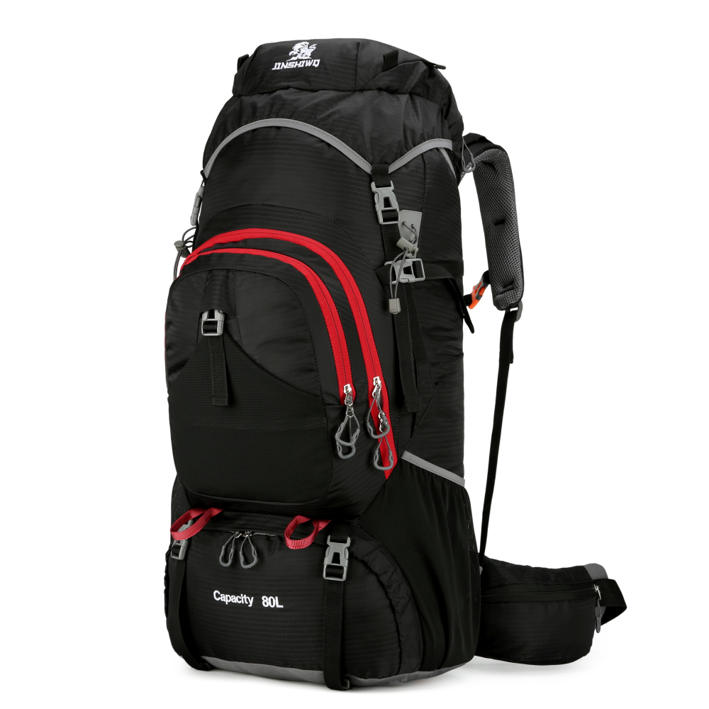 80L Outdoor Wanderrucksack – Wasserdicht, MOLLE, Trekkingrucksack, Trageunterstützung aus Aluminiumlegierung, Reisetasche, 1,65 kg, 80cm * 30cm * 40cm