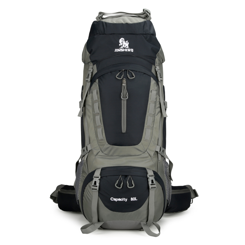 80L Wasserdichter Trekking- & Wanderrucksack mit Aluminiumrahmen und MOLLE-System