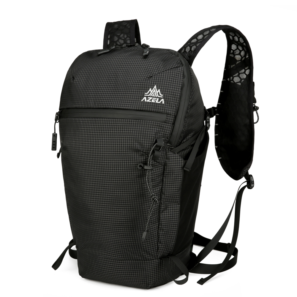15L Faltbarer Trinkrucksack – Leichter, wasserdichter Wanderrucksack für Damen & Herren, Outdoor, Hiking, Radfahren, Reisen, Sport, Festival, mit Vielseitigen Taschen & Trekkingstockhalter