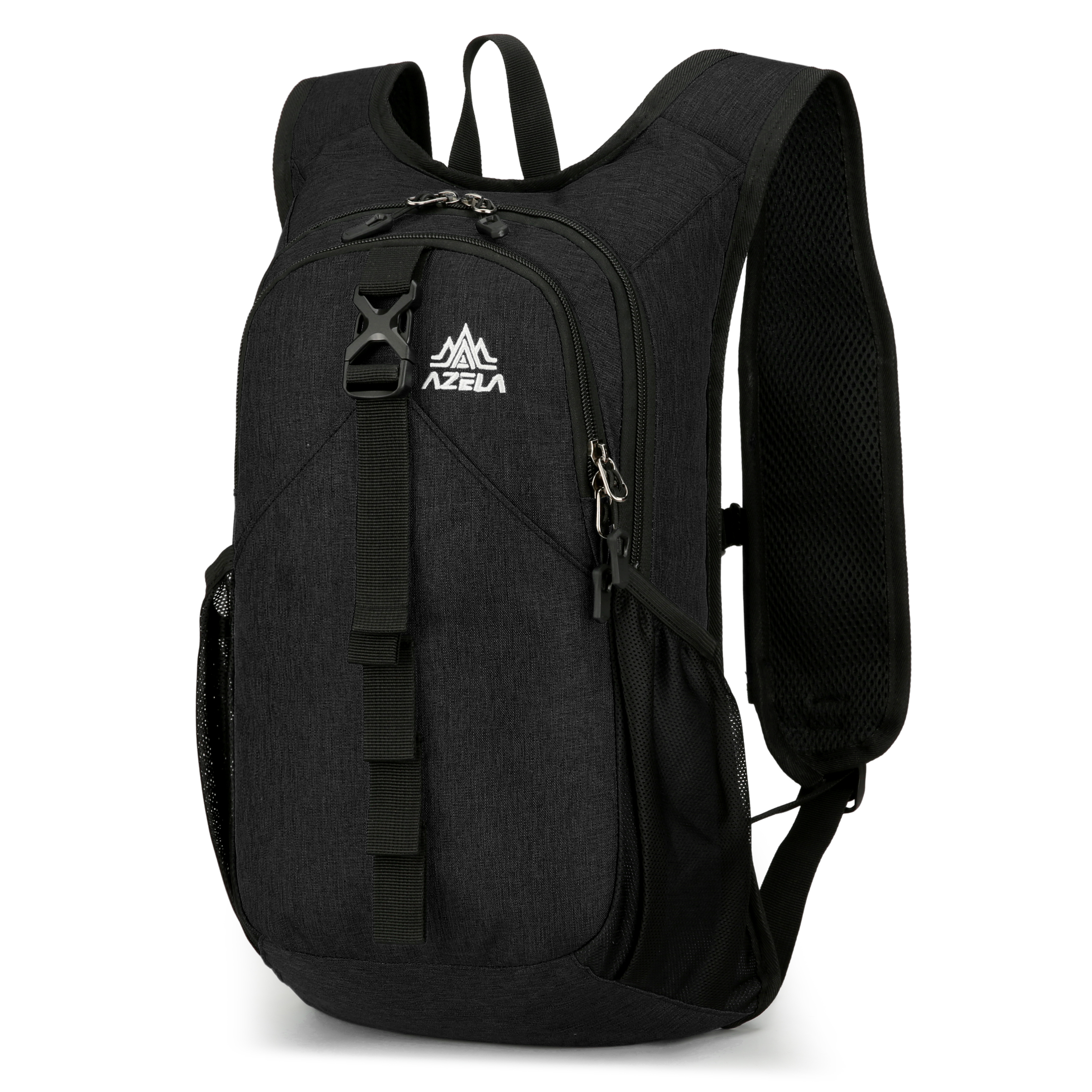 Leichter Wanderrucksack 15L für Damen und Herren, faltbarer Tagesrucksack mit Handytasche am Schultergurt, wasserdichtes & strapazierfähiges Material, ideal für Reisen, Camping, Radfahren und Outdoor-Aktivitäten