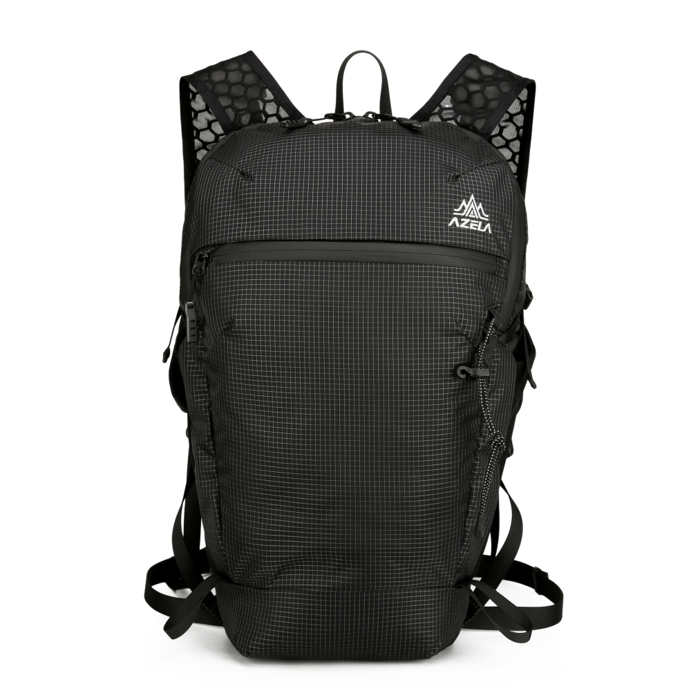 15L Faltbarer Trinkrucksack – Leichter, wasserdichter Wanderrucksack für Damen & Herren, Outdoor, Hiking, Radfahren, Reisen, Sport, Festival, mit Vielseitigen Taschen & Trekkingstockhalter