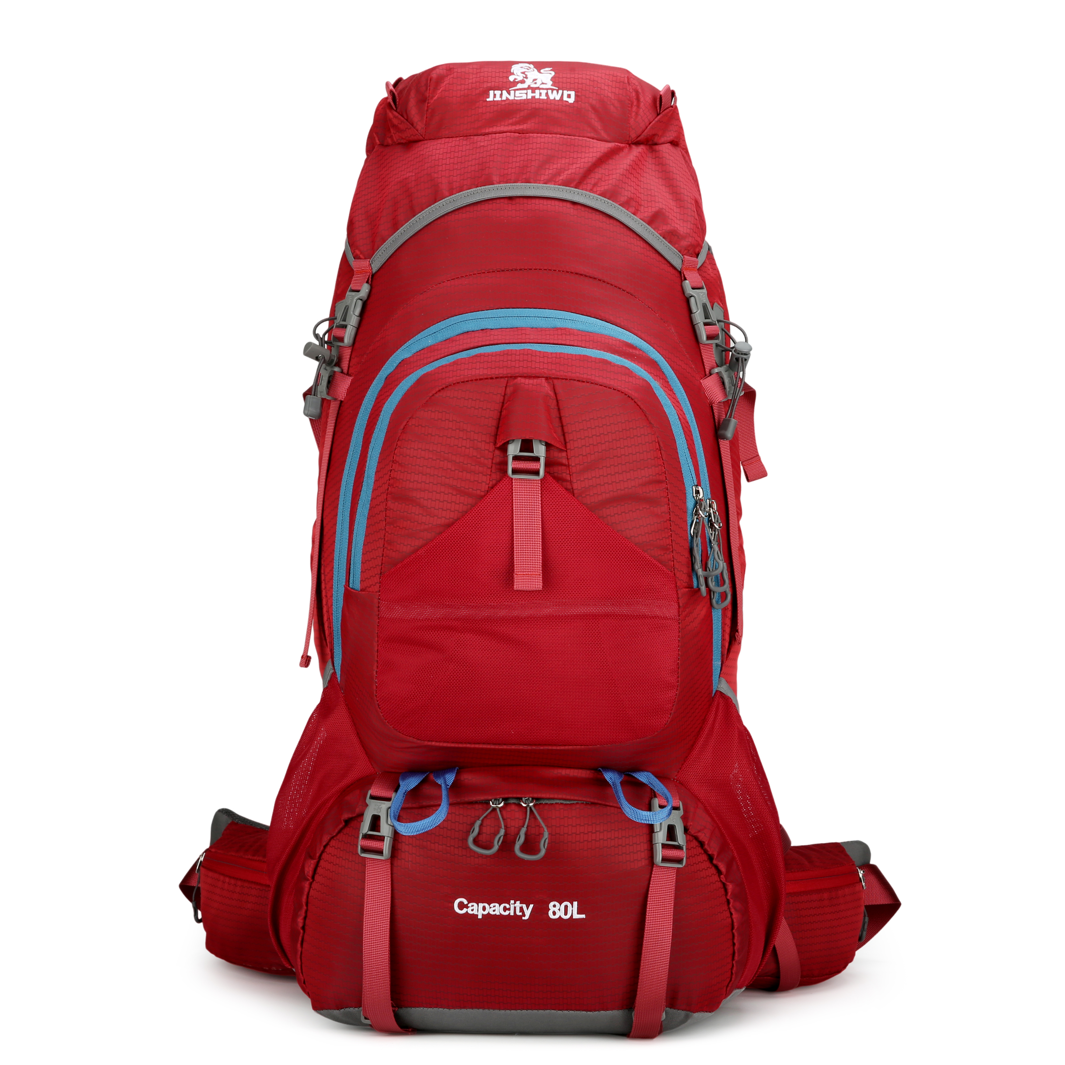 80L Outdoor Wanderrucksack – Wasserdicht, MOLLE, Trekkingrucksack, Trageunterstützung aus Aluminiumlegierung, Reisetasche, 1,65 kg, 80cm * 30cm * 40cm