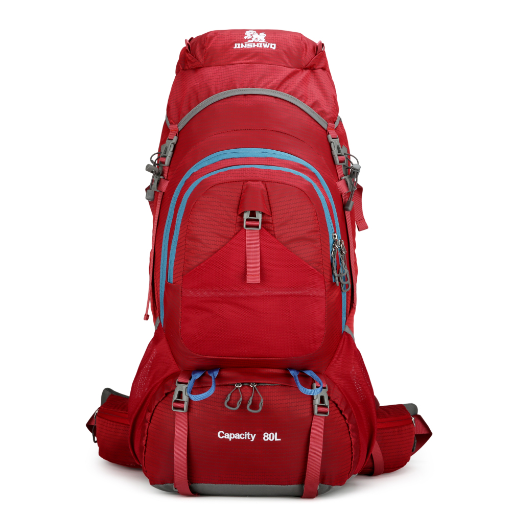 80L Outdoor Wanderrucksack – Wasserdicht, MOLLE, Trekkingrucksack, Trageunterstützung aus Aluminiumlegierung, Reisetasche, 1,65 kg, 80cm * 30cm * 40cm