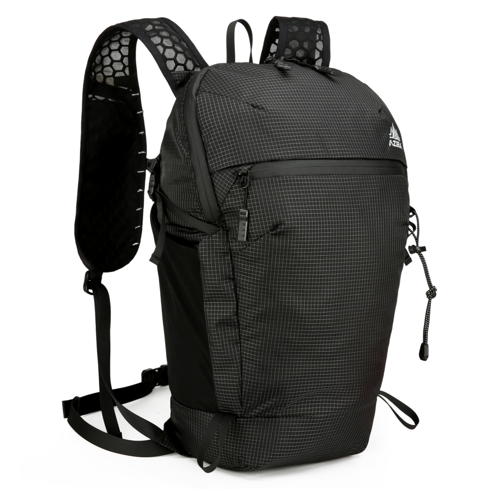 15L Faltbarer Trinkrucksack – Leichter, wasserdichter Wanderrucksack für Damen & Herren, Outdoor, Hiking, Radfahren, Reisen, Sport, Festival, mit Vielseitigen Taschen & Trekkingstockhalter