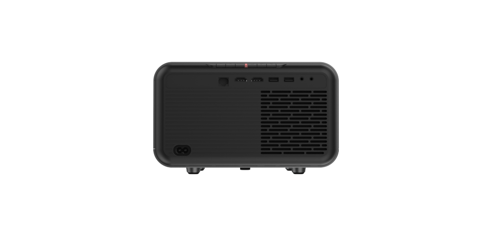 Full HD Beamer 1080P mit 800 ANSI Lumen, Autofokus, Keystone-Korrektur, bis 200 Zoll, 2× HDMI/2× USB, Weiß/Schwarz