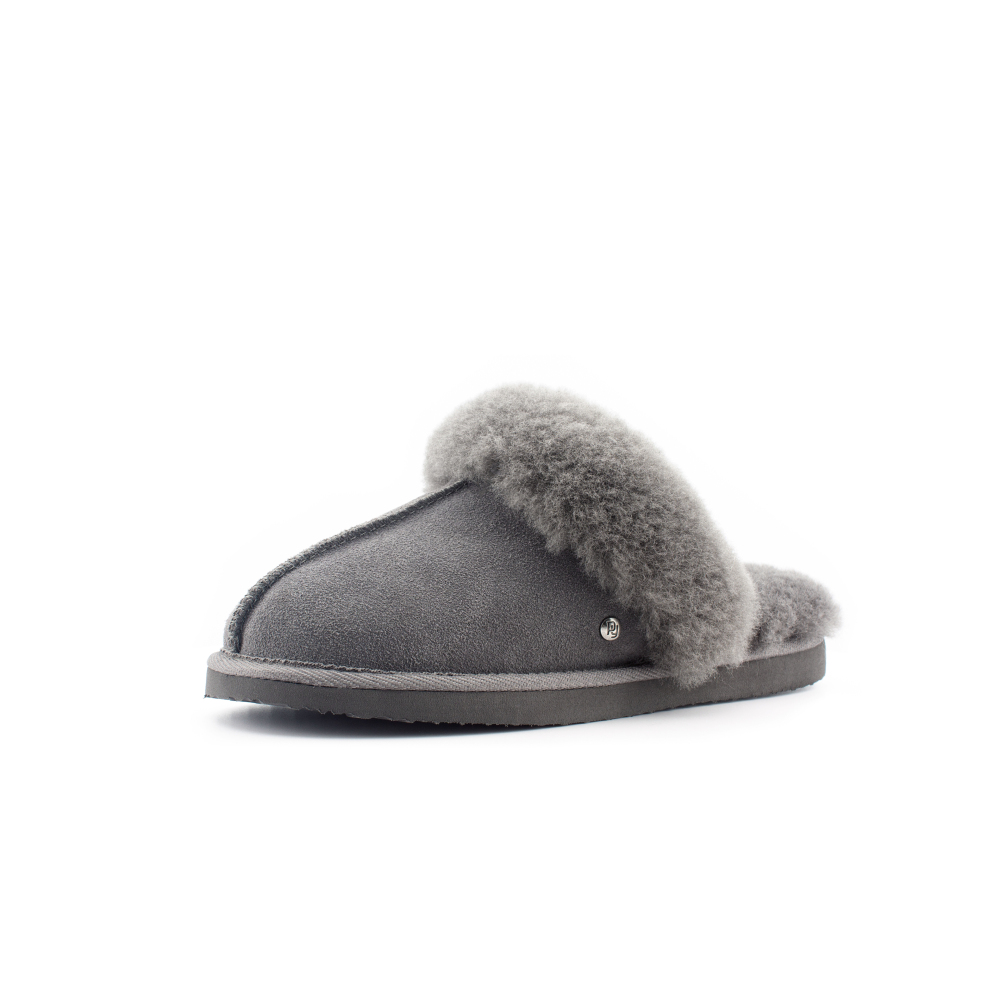 Parfeying Damen-Pantoletten aus Lamm- und Schaffell für den Innen- und Außenbereich aus Lammfell-Leder