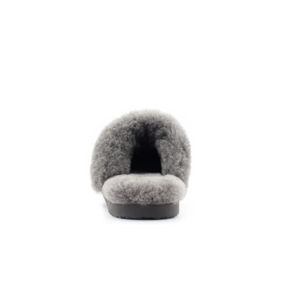 Parfeying Damen-Pantoletten aus Lamm- und Schaffell für den Innen- und Außenbereich aus Lammfell-Leder