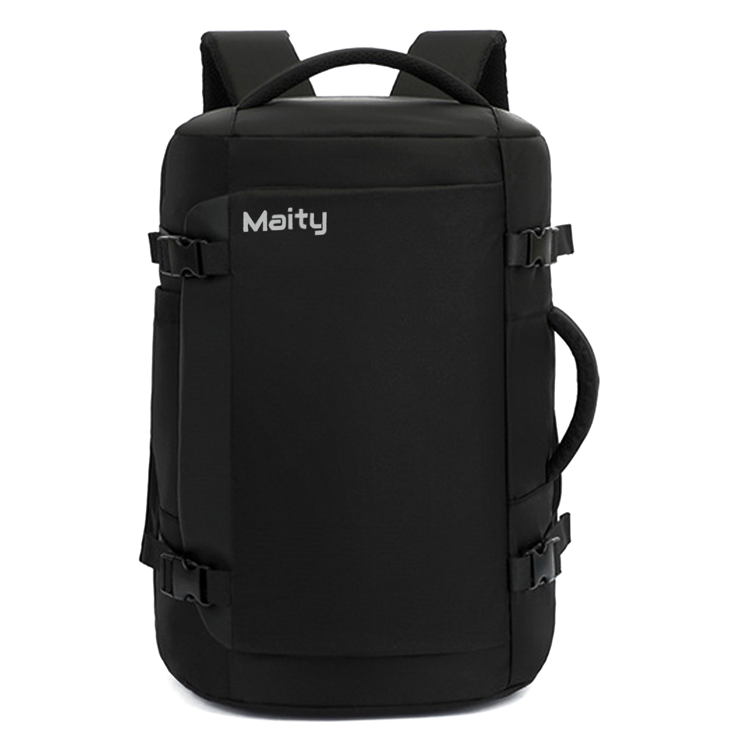 Reiserucksack 40L, Handgepäck Rucksack für Herren, Laptop Backpack bis 17 Zoll, wasserdicht, Schwarz