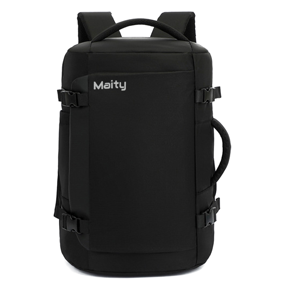 Reiserucksack 40L, Handgepäck Rucksack für Herren, Laptop Backpack bis 17 Zoll, wasserdicht, Schwarz