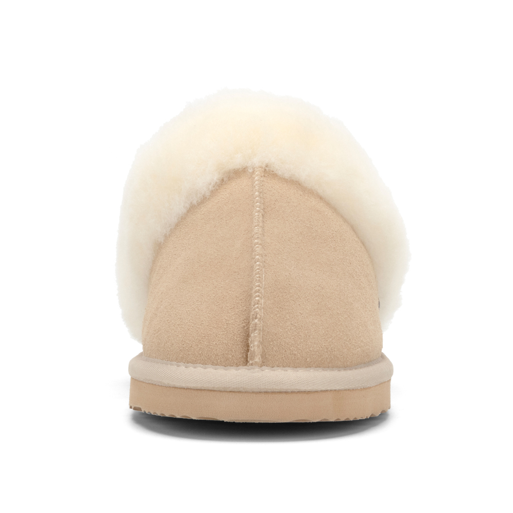 Parfeying Damen-Pantoletten aus Lamm- und Schaffell für den Innen- und Außenbereich aus Lammfell-Leder