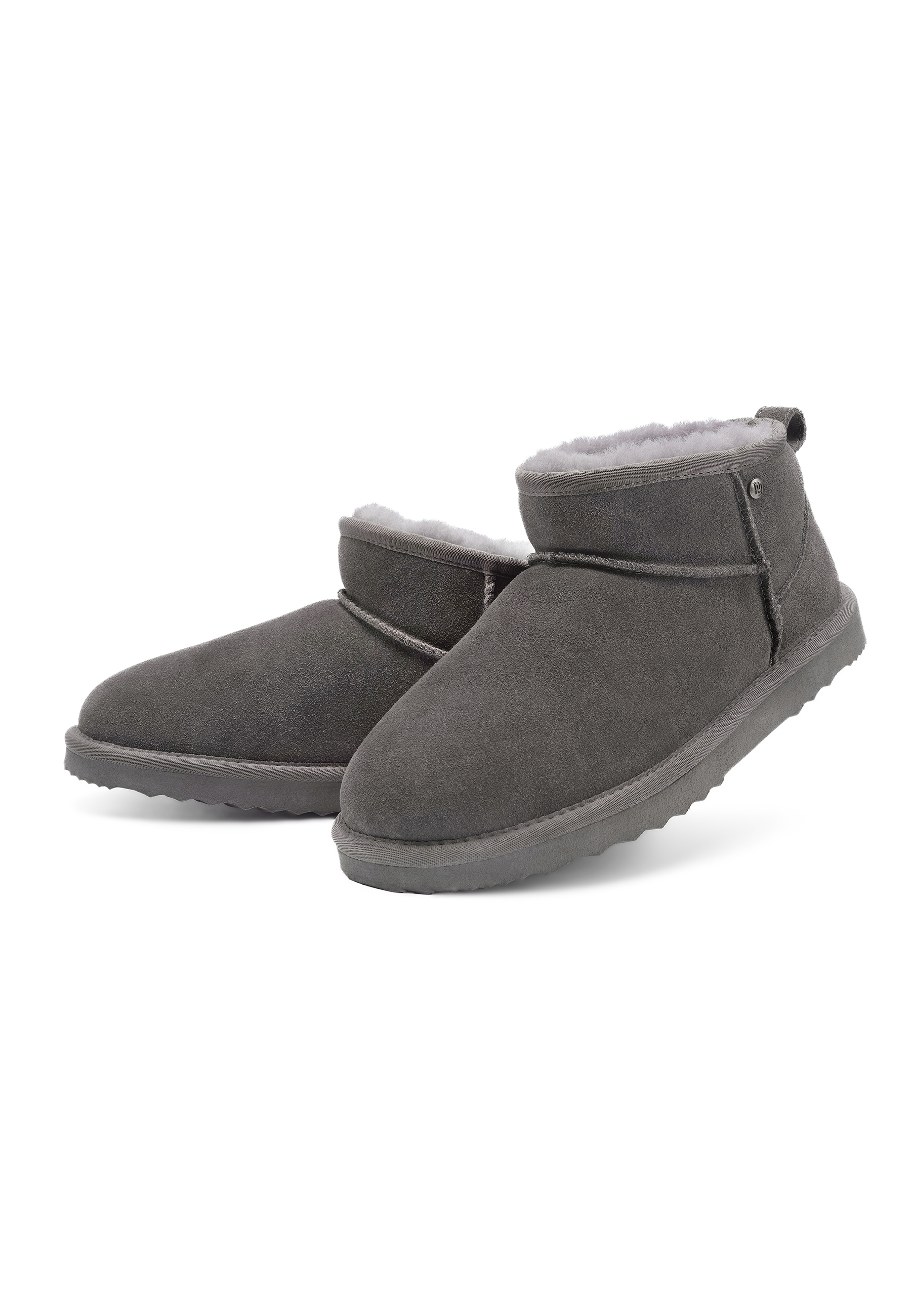 Kurze Stiefel aus pelzigem Wildleder für Damen – warmer Winter, Outdoor und Alltag