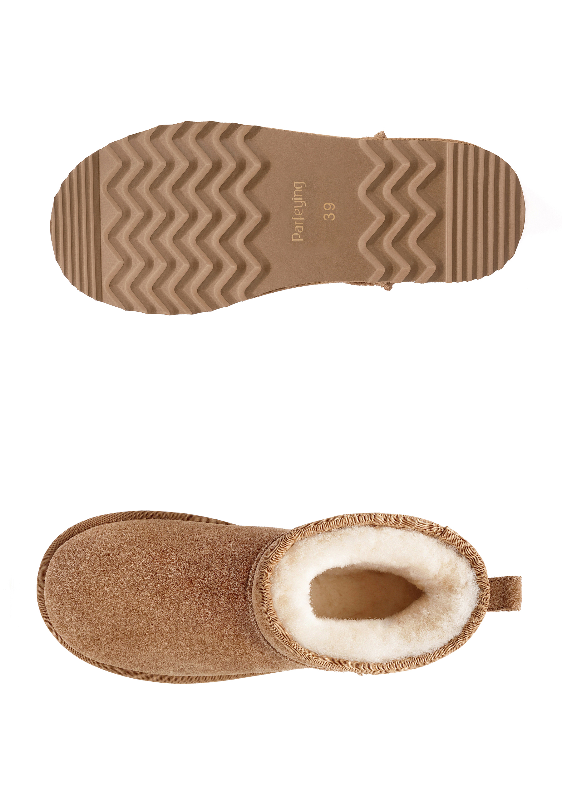 Kurze Stiefel aus pelzigem Wildleder für Damen – warmer Winter, Outdoor und Alltag