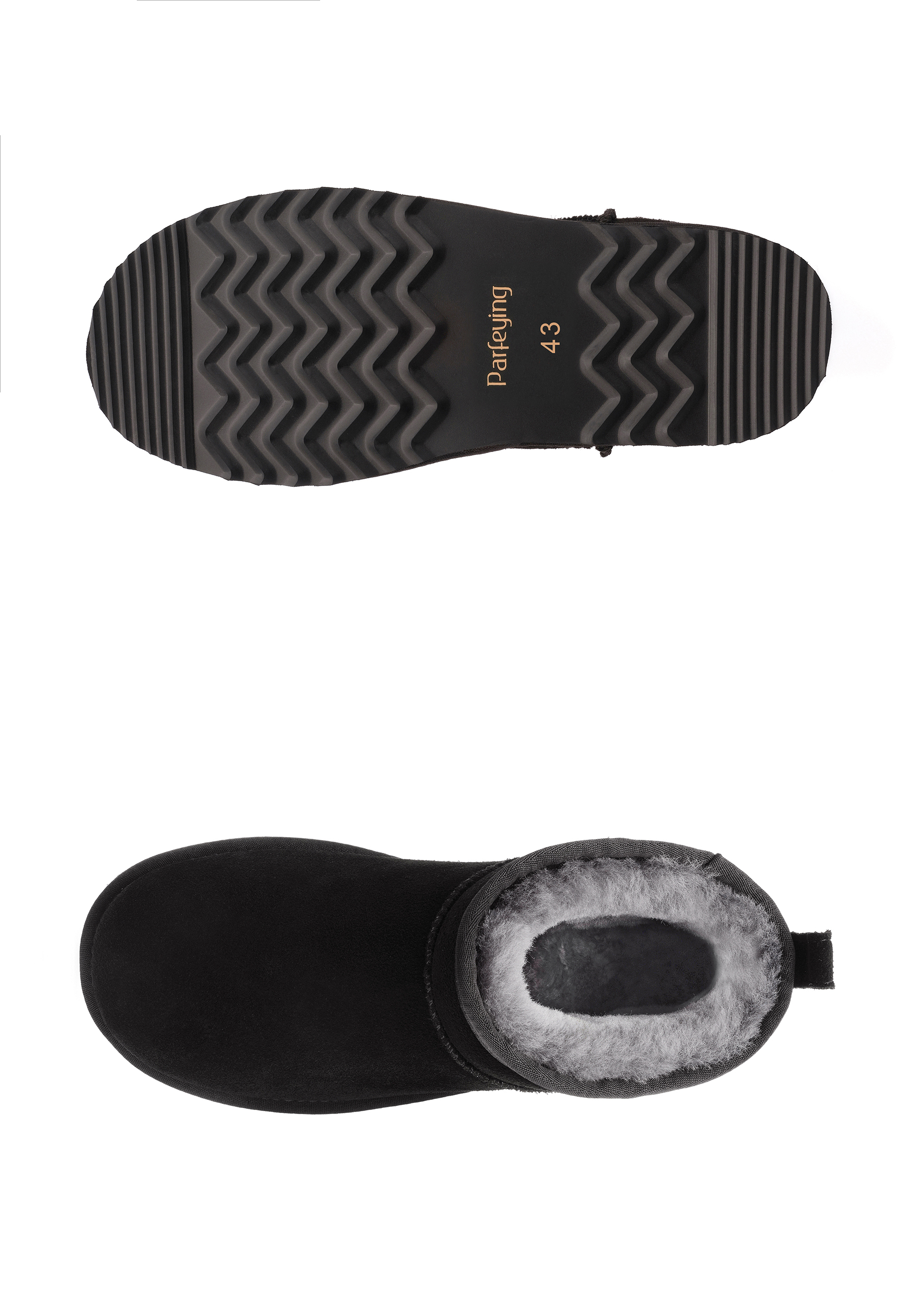 Kurze Herrenstiefel aus Wildleder mit Fellfutter – warm für den Winter und den Alltag