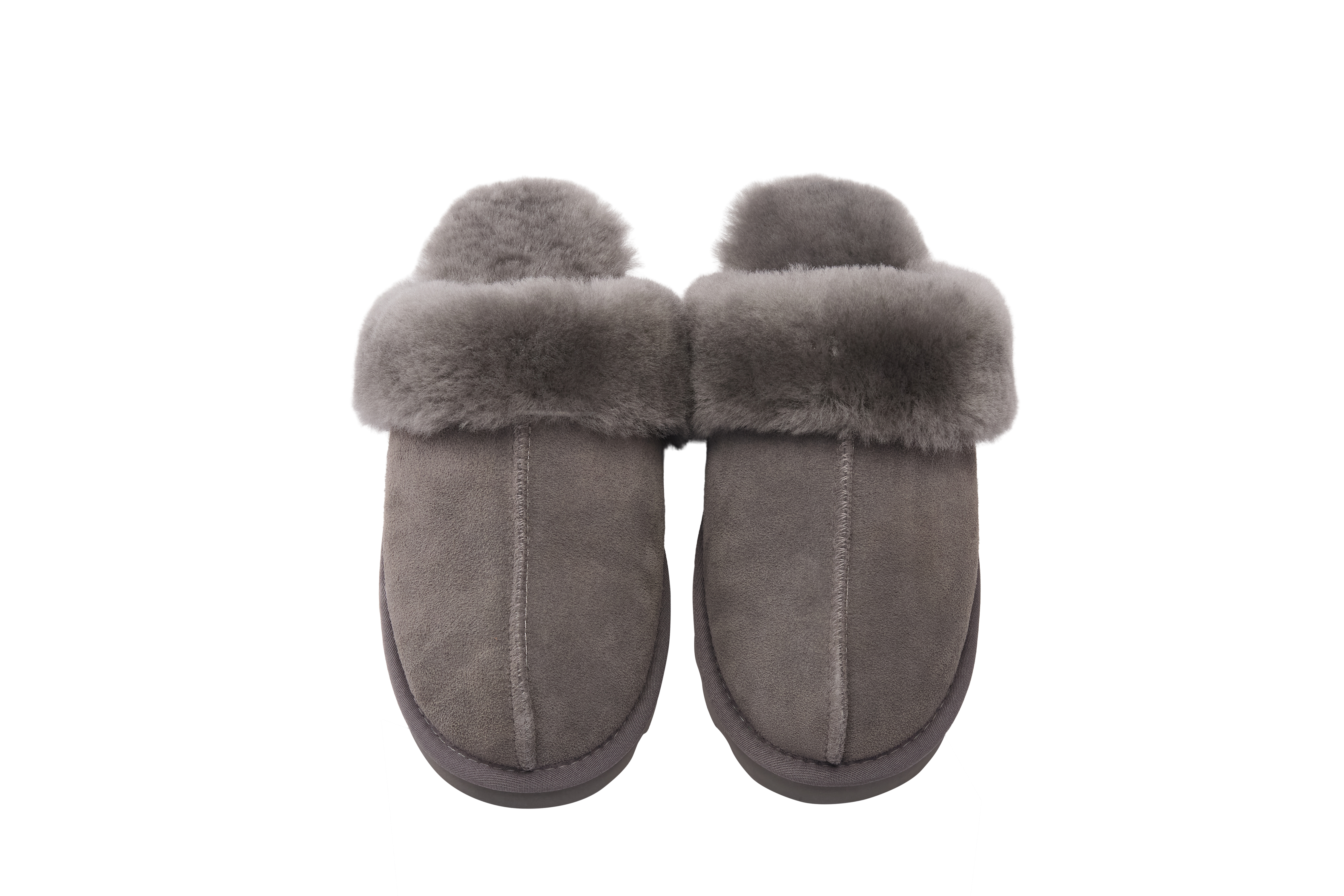RAIKOU Damen- und Herrenpantoffeln aus echtem Leder mit Lammfell – warm, bequem und stilvoll