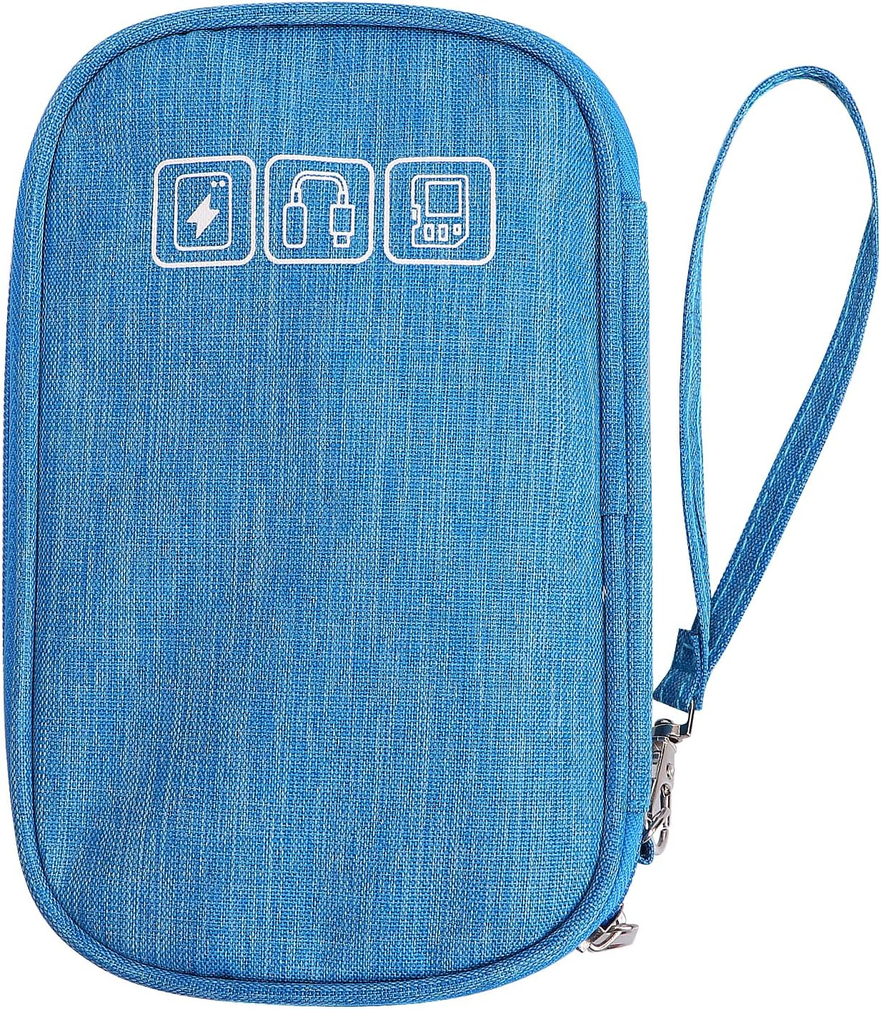 GLANIX Blue Compact Cable Organizer Bag,Glanix-industry,GLANIX Blue Cable Organizer Bag