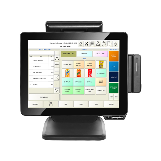 15" Touch Screen POS Terminal for Restaurants-All-in-One  Windows 10/11,posodm.com,15" Touch Screen POS Terminal for Restaurants-All-in-One Windows 10/11