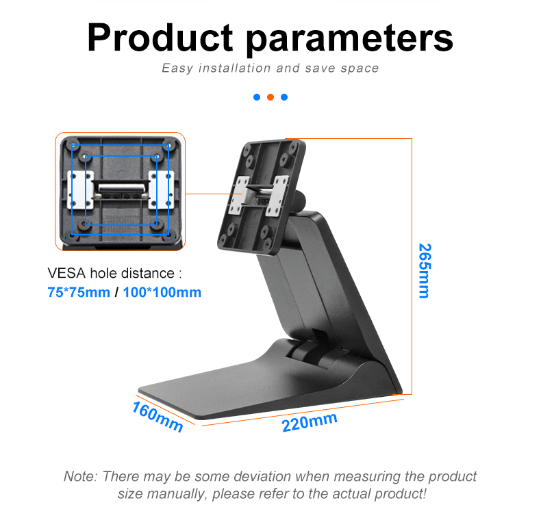 Foldable Monitor Stand Product Parameters TX-L200 Specification