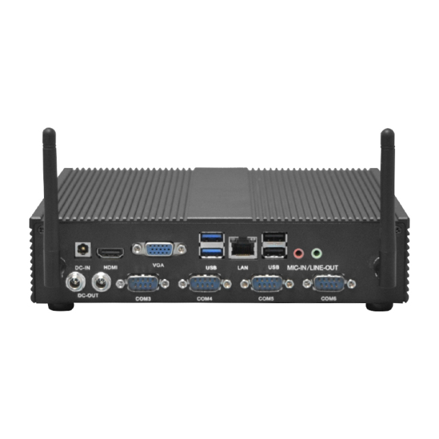 Industrial control aluminum alloy wall mounted small host with built-in WiFi, Bluetooth, 6COM, 8USB, MINIPC,posodm.com,wall mounted small host with built-in WiFi, Bluetooth, MINIPC