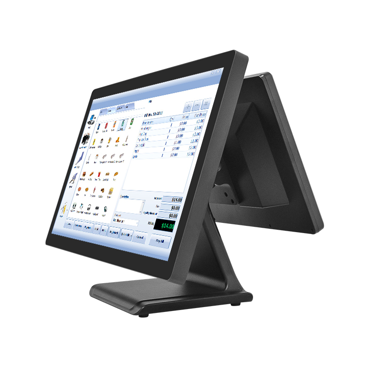 21.5 Inch Main 17.3 Inch Secondary Dual Screen All In One POS System,posodm.com,21.5 Inch Main 17.3 Inch Secondary Dual Screen All In One POS System