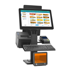 15.6-inch dual screen shopping mall POS terminal,posodm.com,15.6-Inch Dual Screen POS Terminal | Space-Saving Mall Checkout Solution