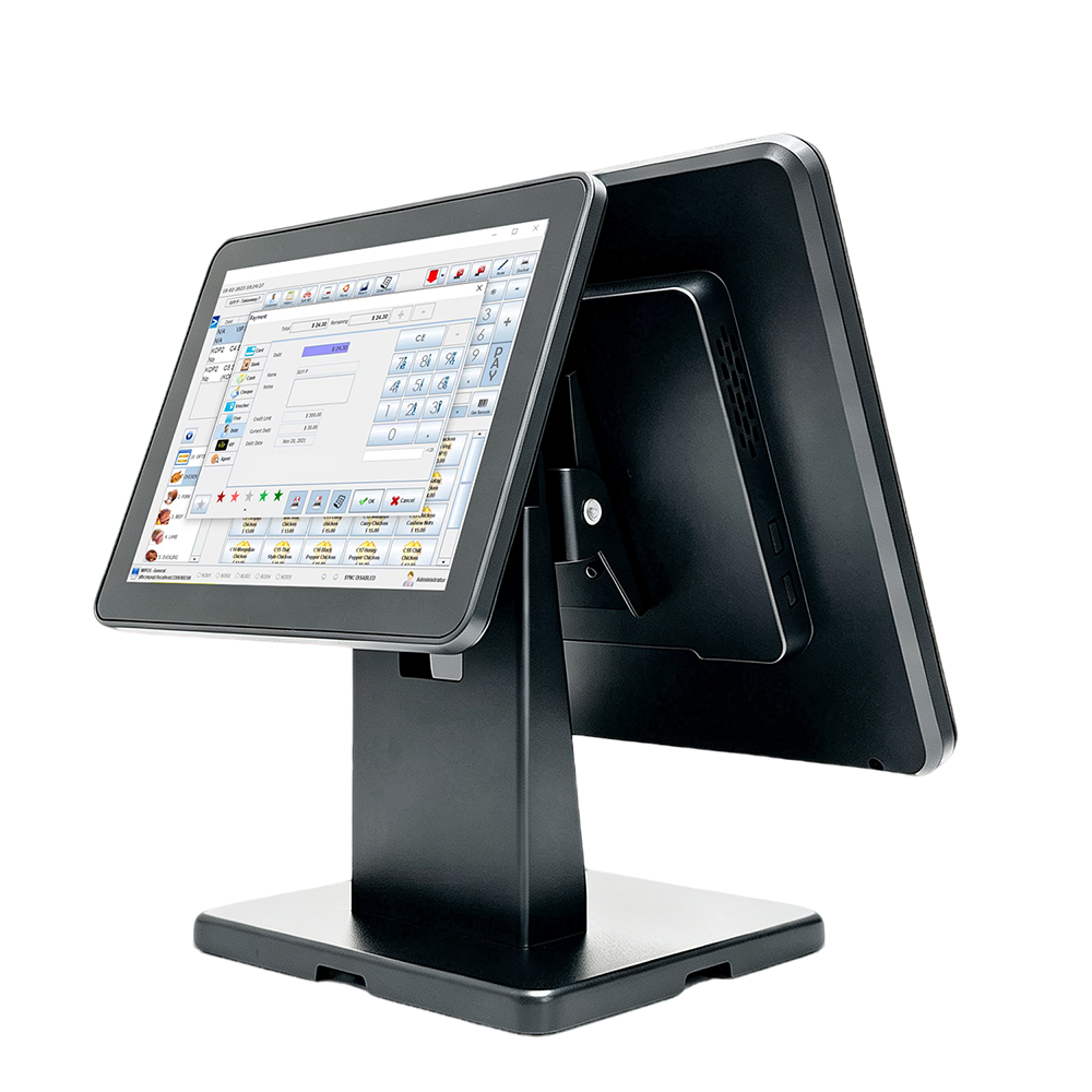 DIY Dual-Screen Display Solution 15"+9.7" | Plug-and-Play POS Monitor Kit,posodm.com,DIY Dual-Screen Display Solution 15"+9.7" | POS Monitor Kit