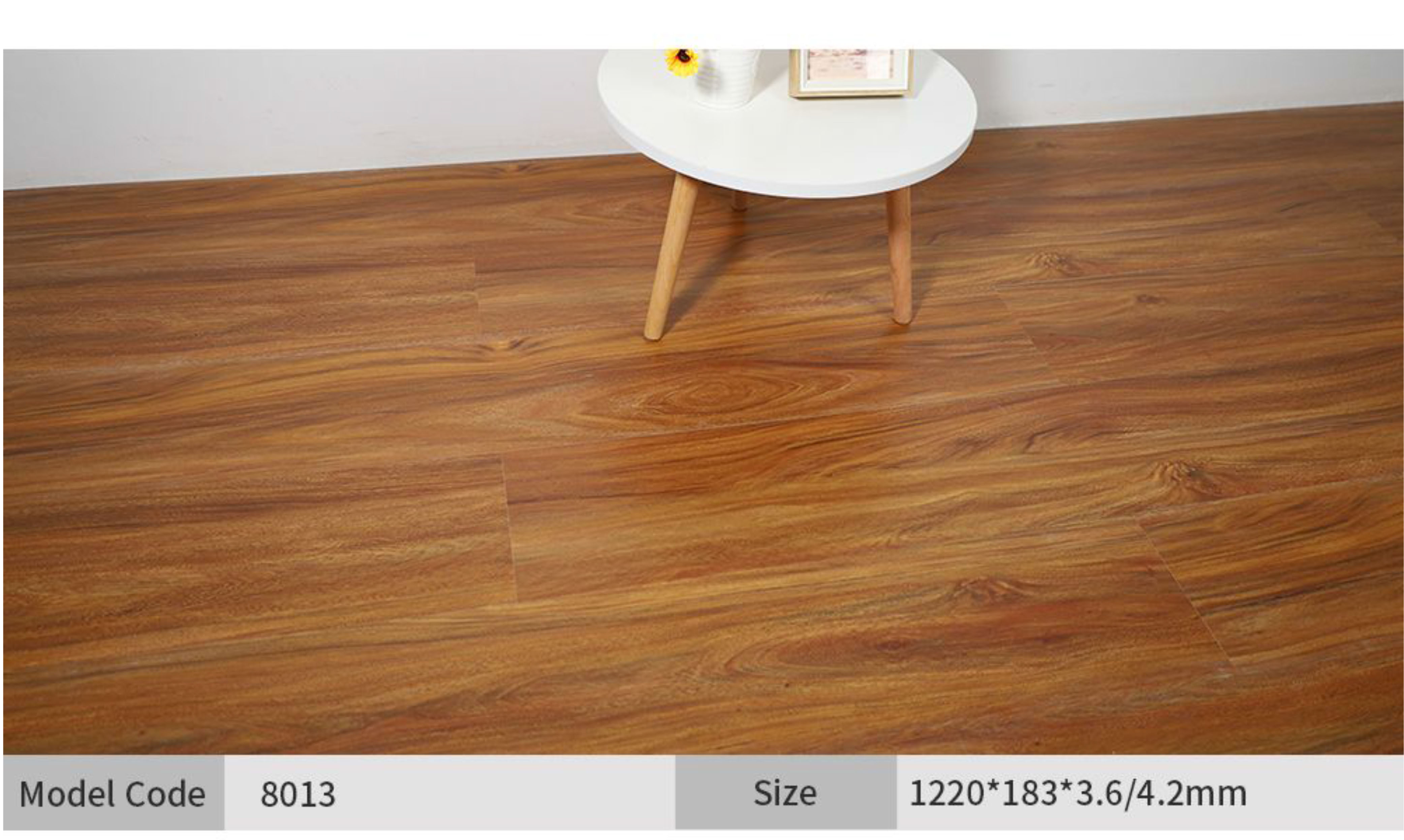 Brown Wood-Grain SPC Flooring