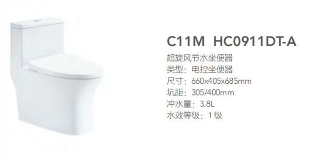 C11M Super Cyclone Water-Saving One-Piece Toilet